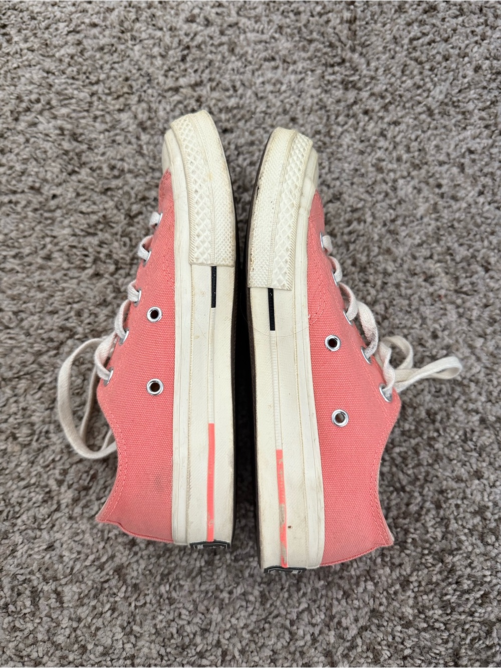 Pink Canvas Low-Top Sneakers